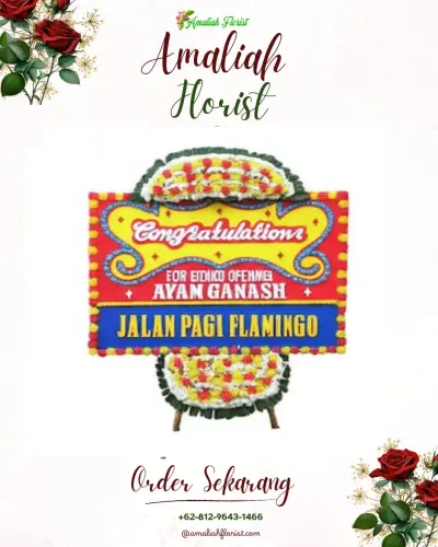Bunga Papan Congratulation di Bojongjengkol